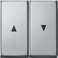 Лицевая панель Gira ClassiX для 2-кл. выключателя жалюзи хром картинка